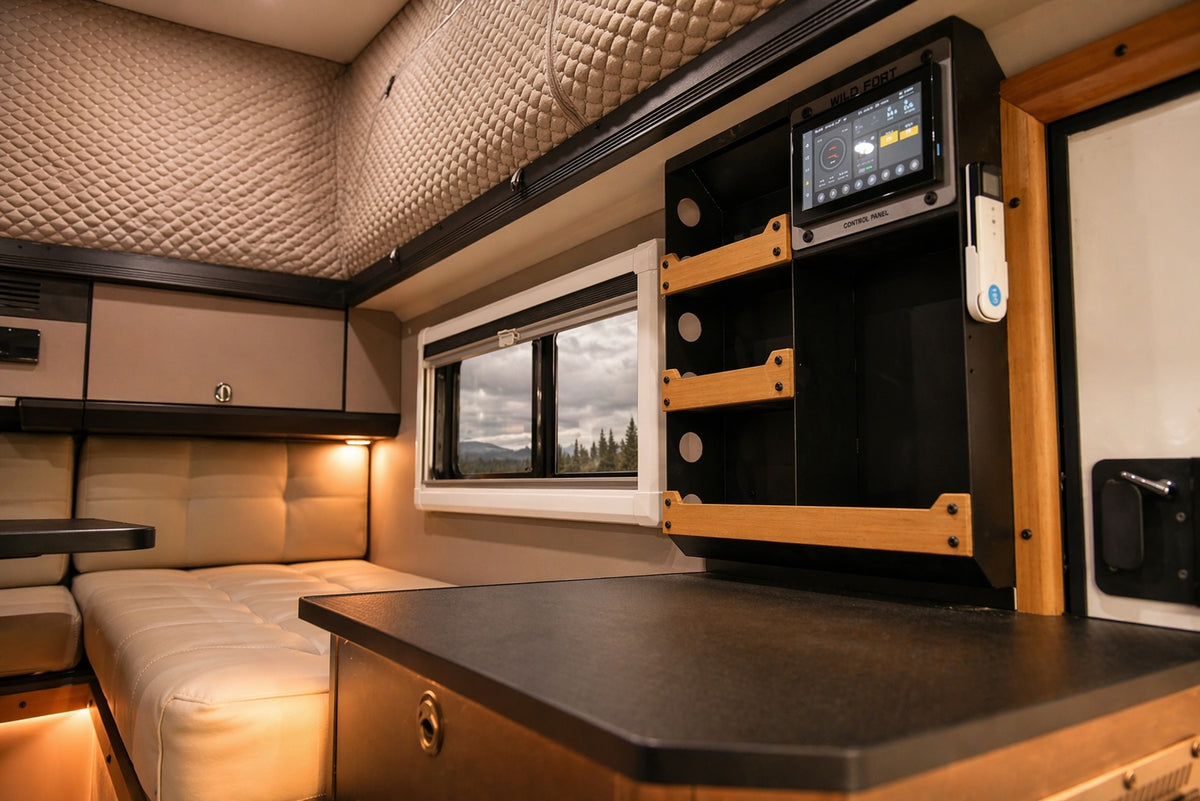 Wild Fort caravan interior